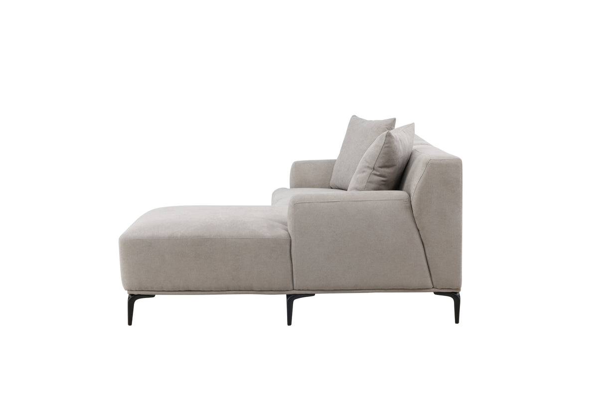 Viskan 3-personers sofa - sort, lysegrå - billede 4