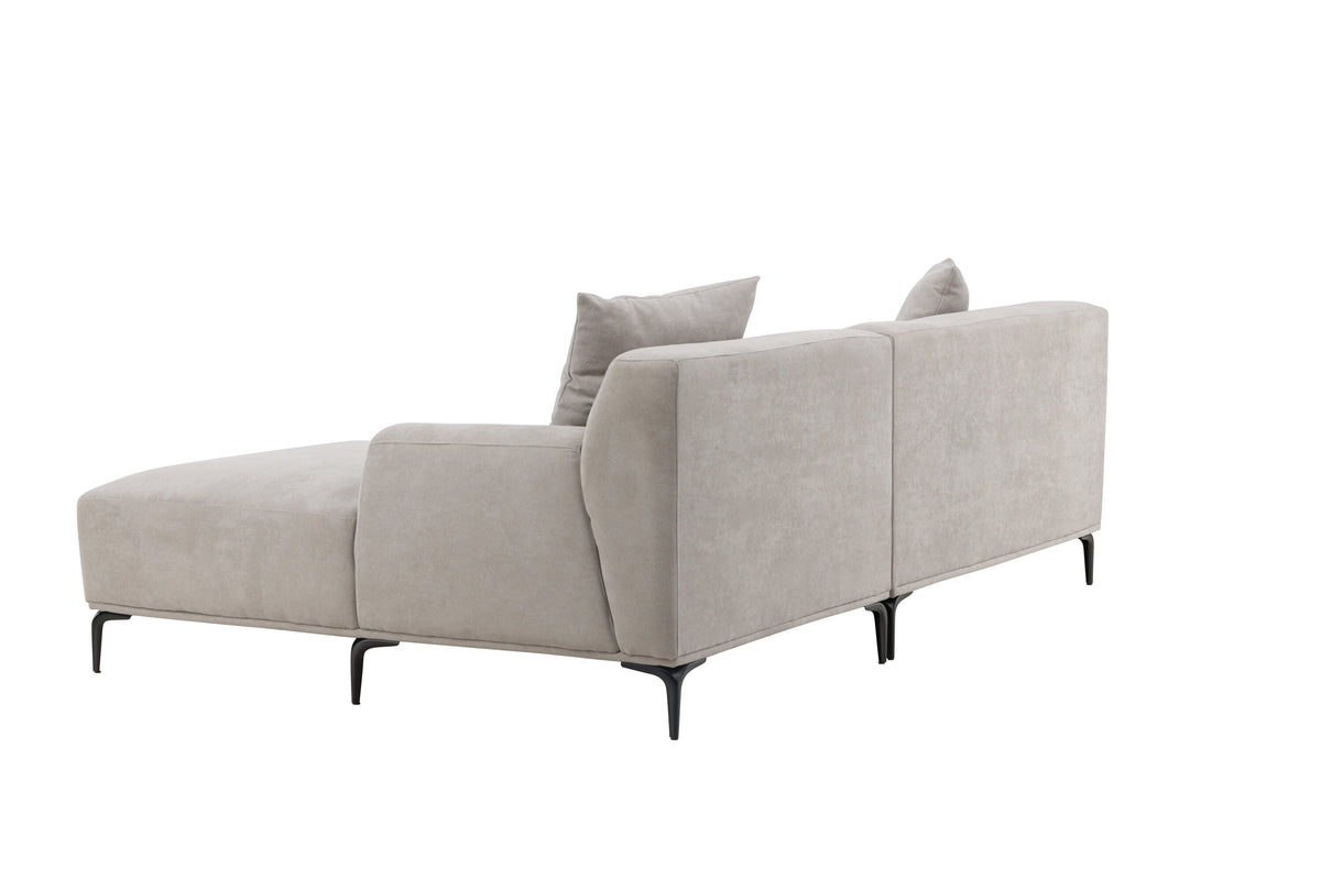 Viskan 3-personers sofa - sort, lysegrå - billede 5