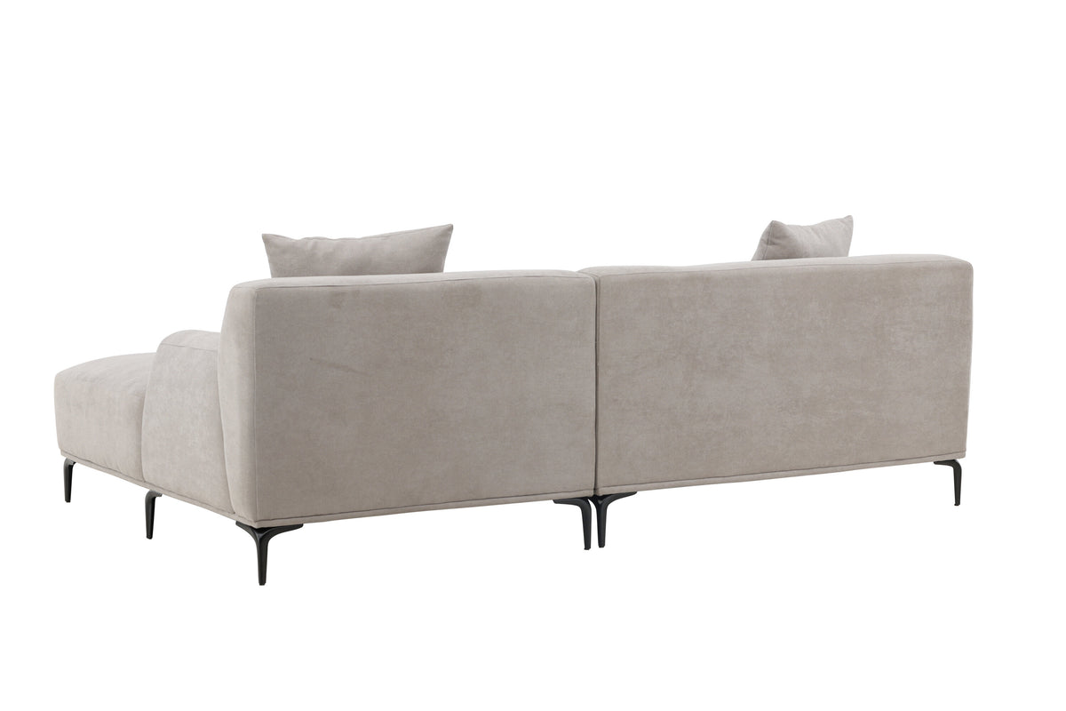 Viskan 3-personers sofa - sort, lysegrå - billede 6