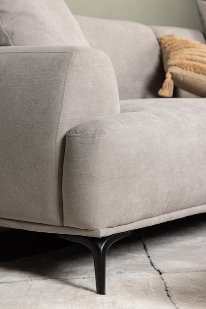 Viskan 3-personers sofa - sort, lysegrå - billede 21