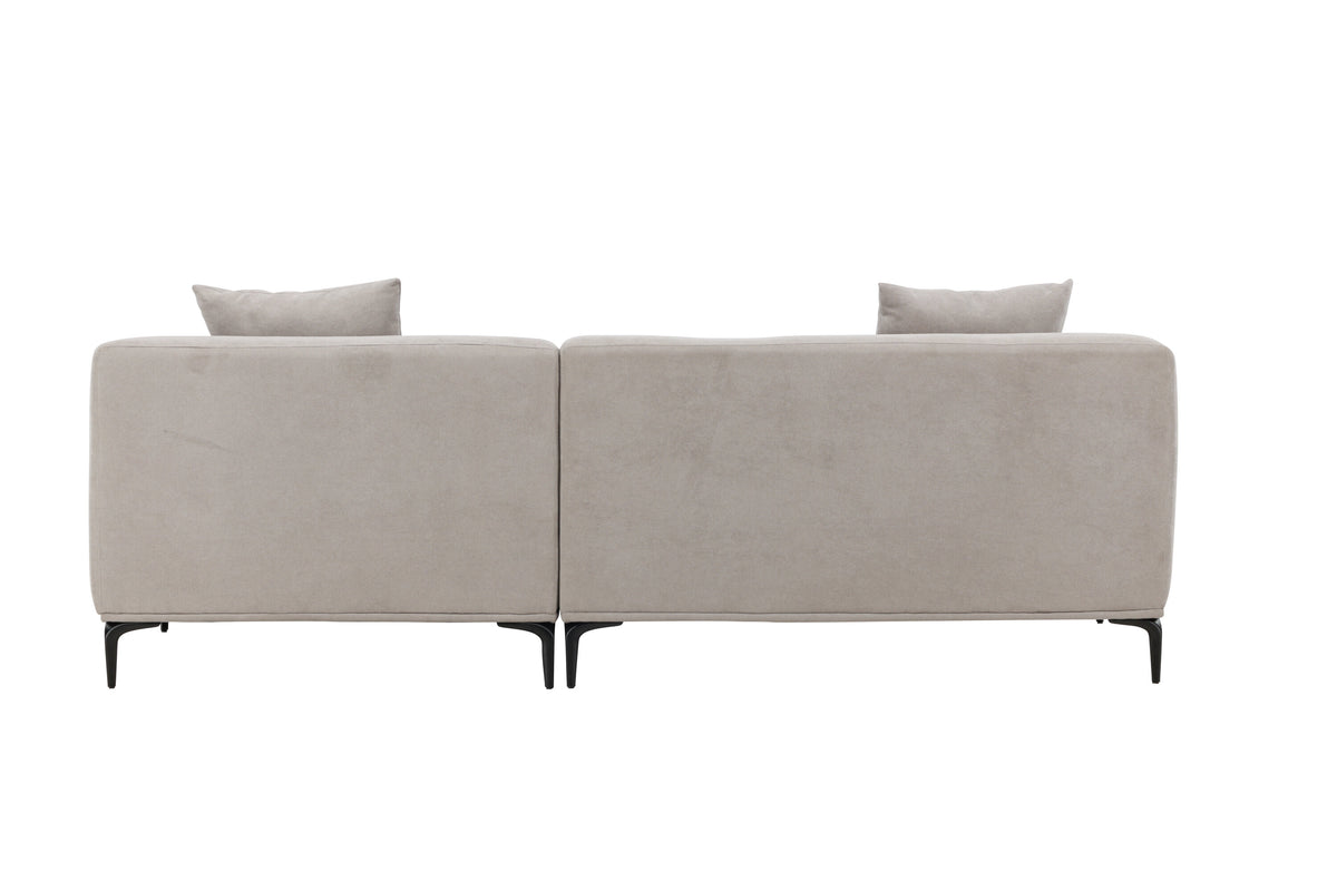 Viskan 3-personers sofa - sort, lysegrå - billede 7