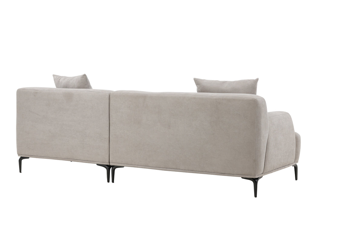 Viskan 3-personers sofa - sort, lysegrå - billede 8
