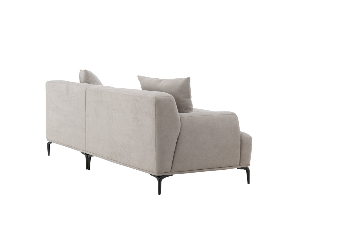 Viskan 3-personers sofa - sort, lysegrå - billede 9