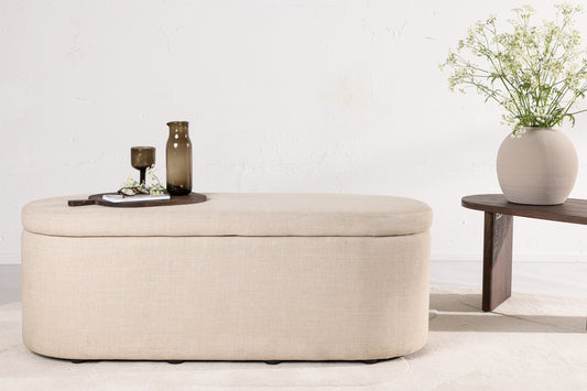 Potenza Ottoman 130 x 47 x 50 Beige