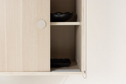 Paris skab - beige, hvidpigmenteret - billede 15