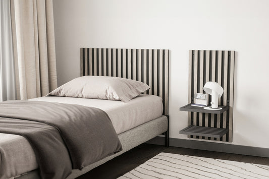 Caen Natbordshylde 35 x 30 Sort