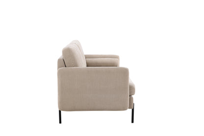 Antibes 3-personers sofa - beige, sort - billede 10