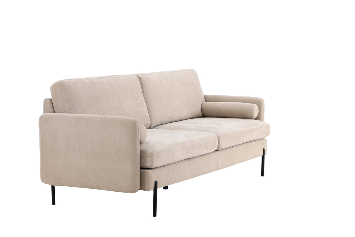 Antibes 3-personers sofa - beige, sort - billede 11
