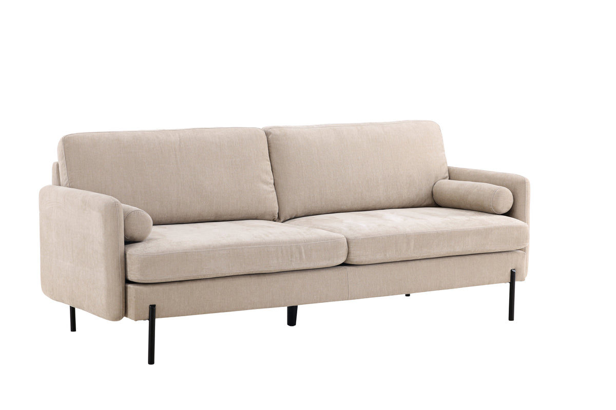 Antibes 3-personers sofa - beige, sort - billede 12