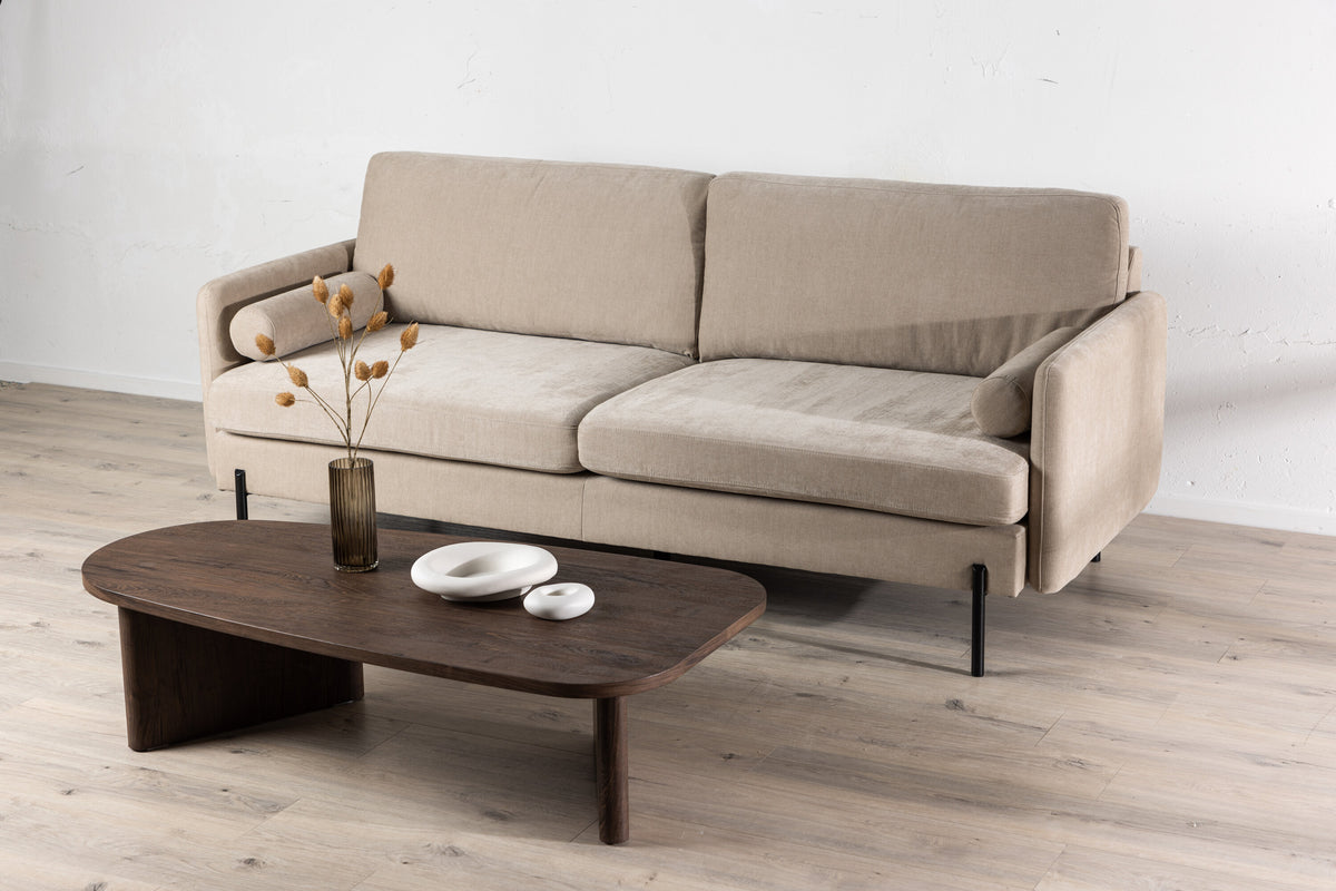 Antibes 3-personers sofa - beige, sort - billede 13