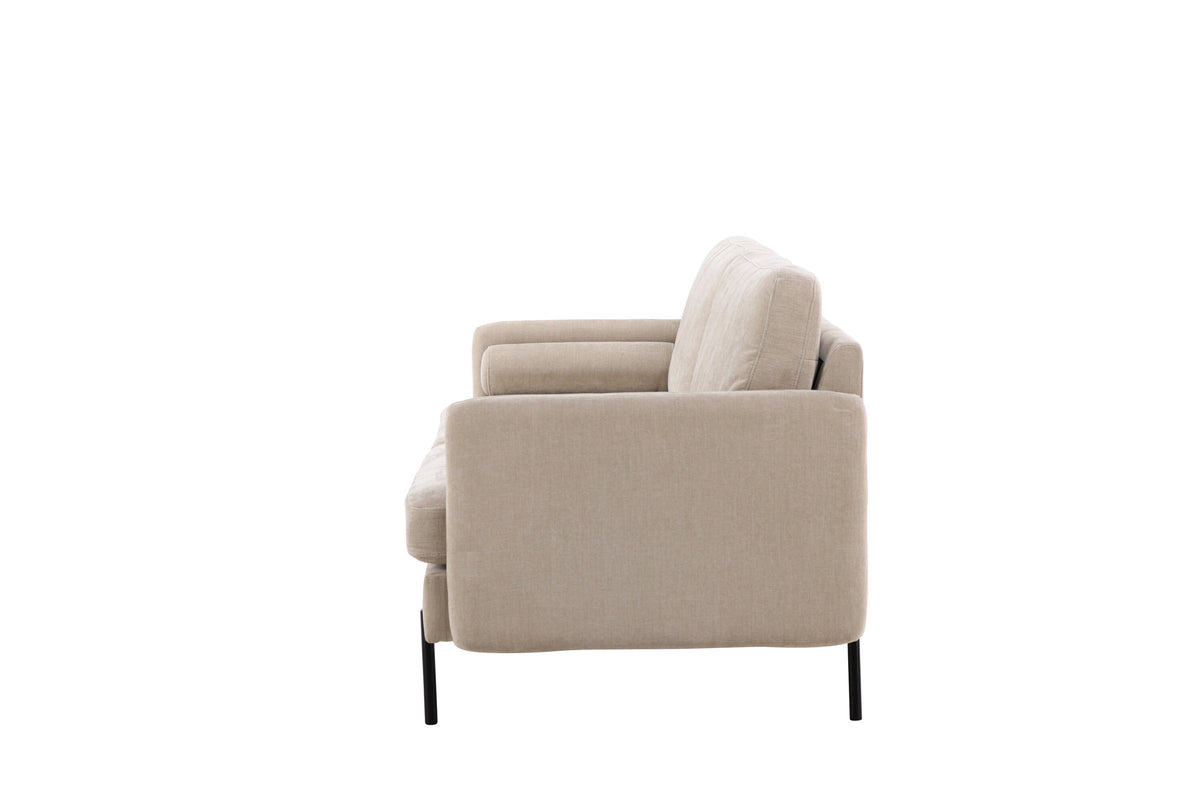 Antibes 3-personers sofa - beige, sort - billede 4