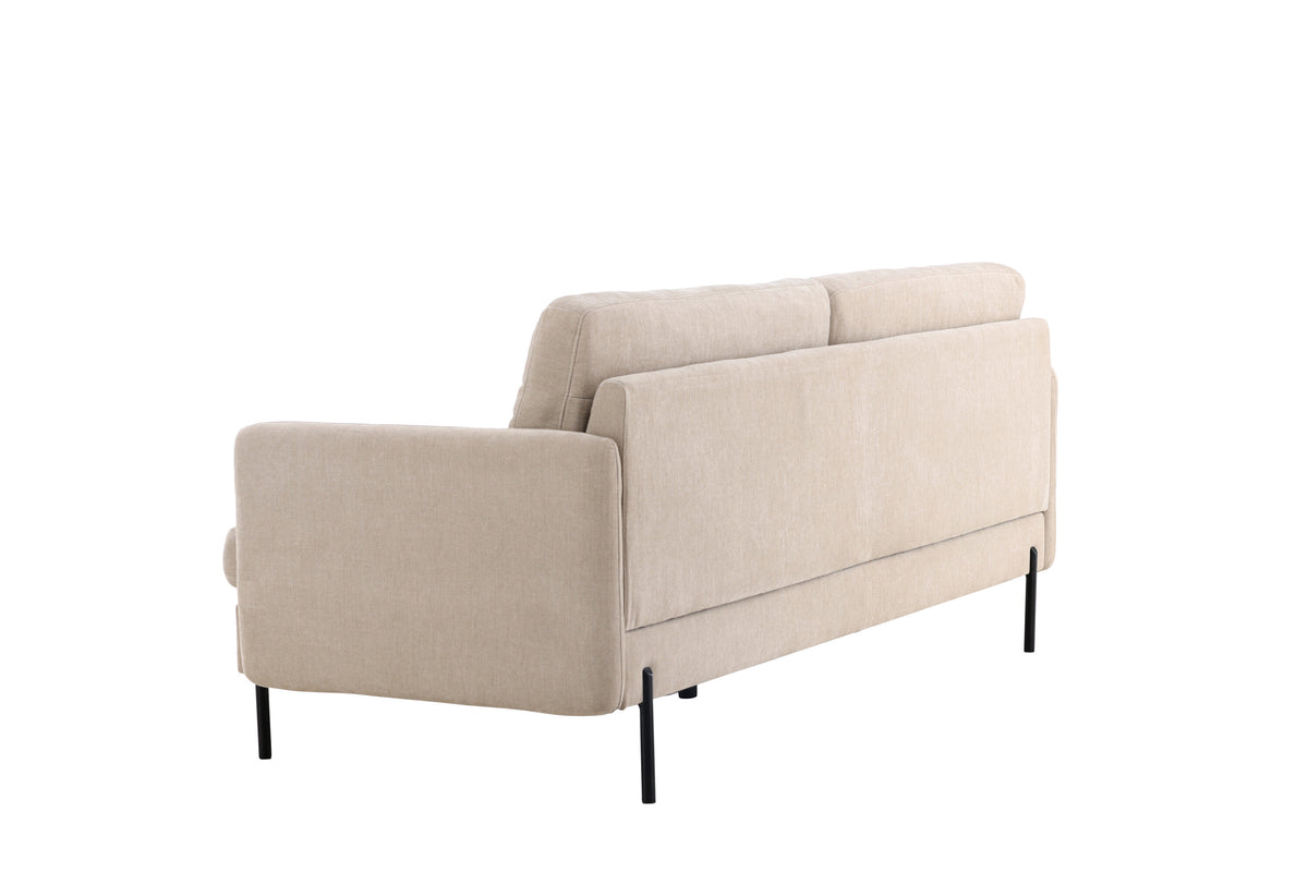 Antibes 3-personers sofa - beige, sort - billede 5