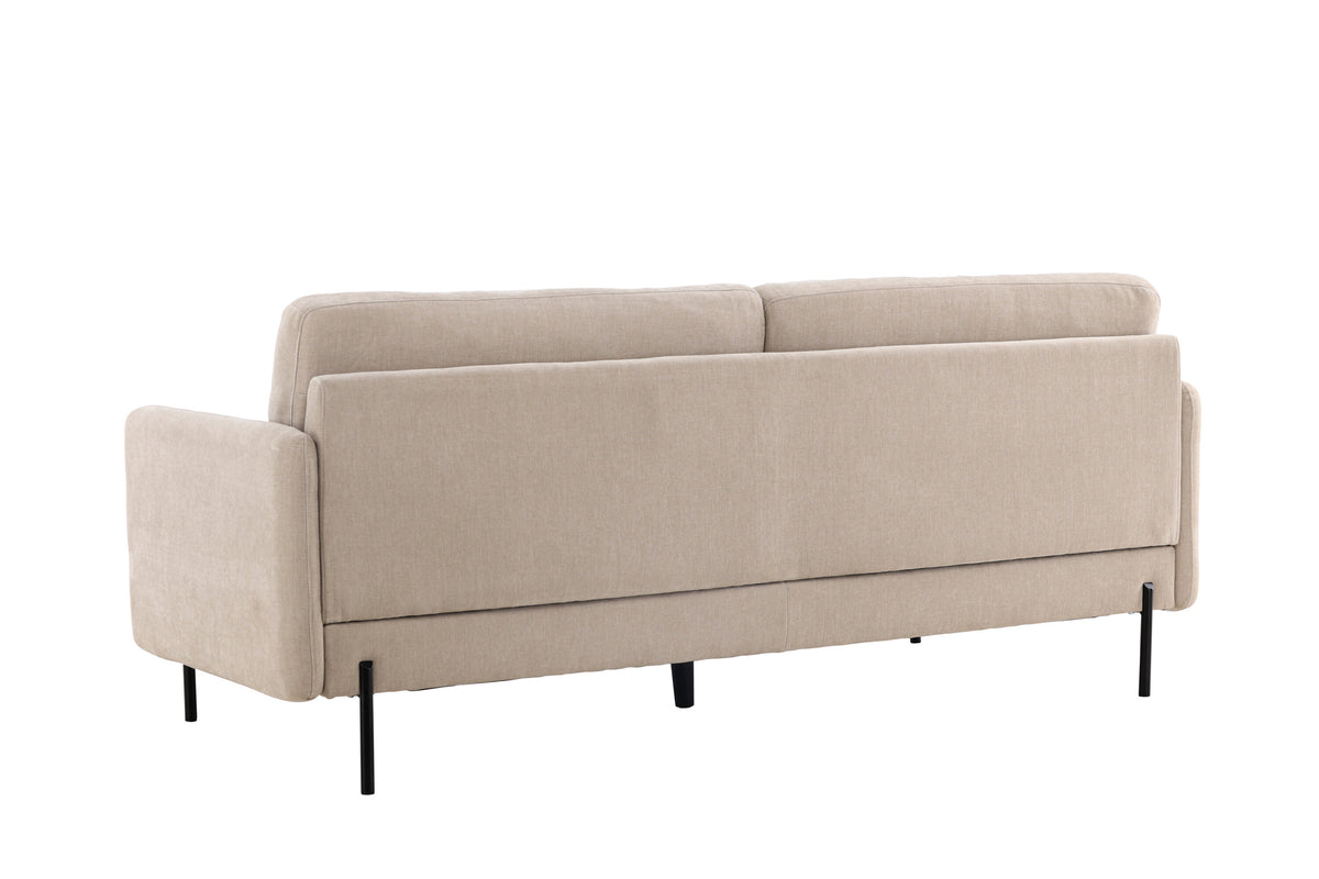 Antibes 3-personers sofa - beige, sort - billede 6