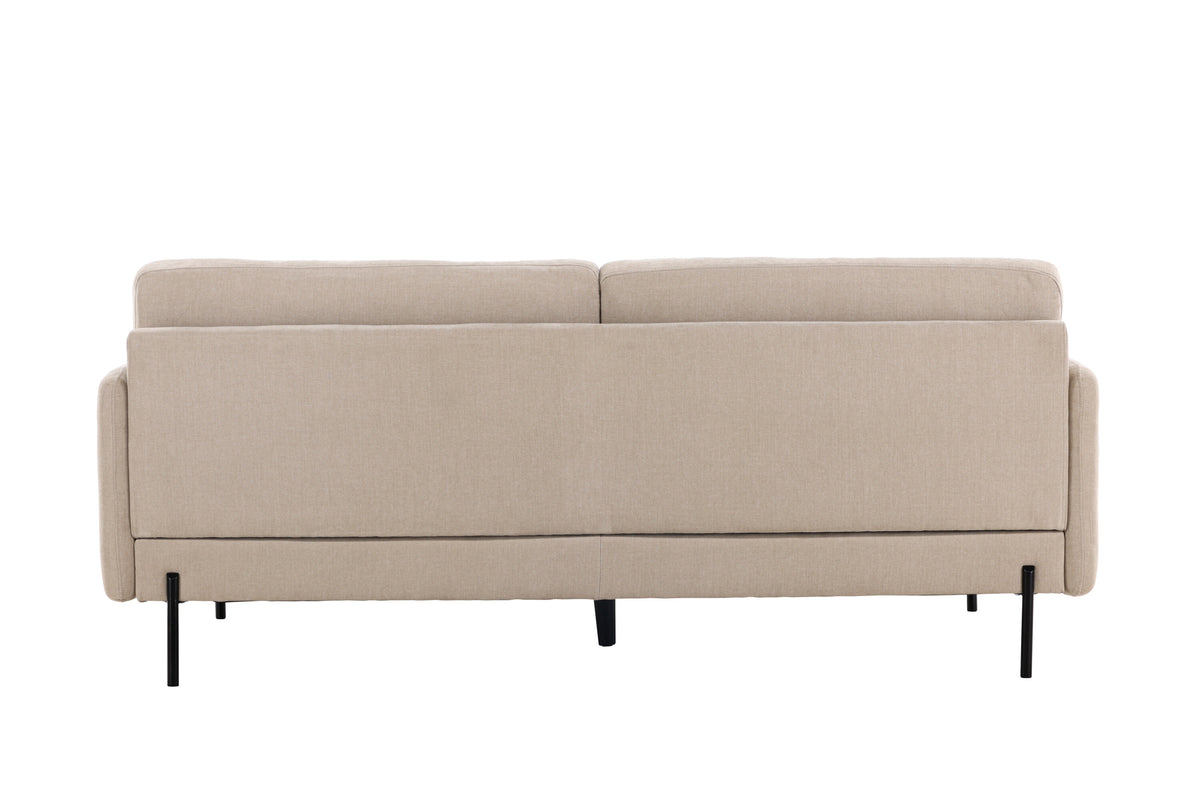 Antibes 3-personers sofa - beige, sort - billede 7