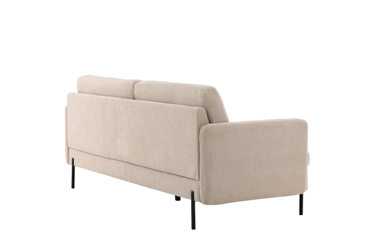 Antibes 3-personers sofa - beige, sort - billede 9