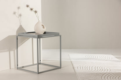 Porto Sidebord 45 x 45 Dark Grå