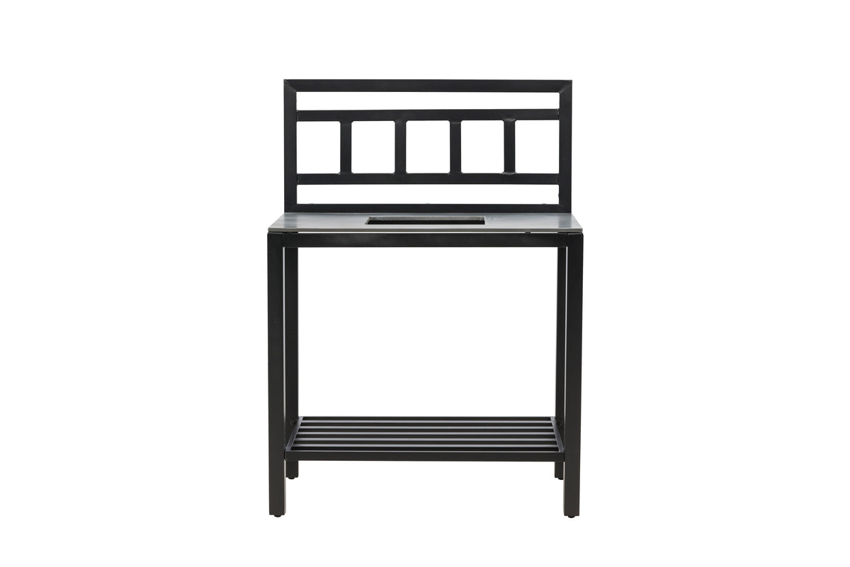 Alicante Udendørs sidebord 128 x 90 x 60 Sort