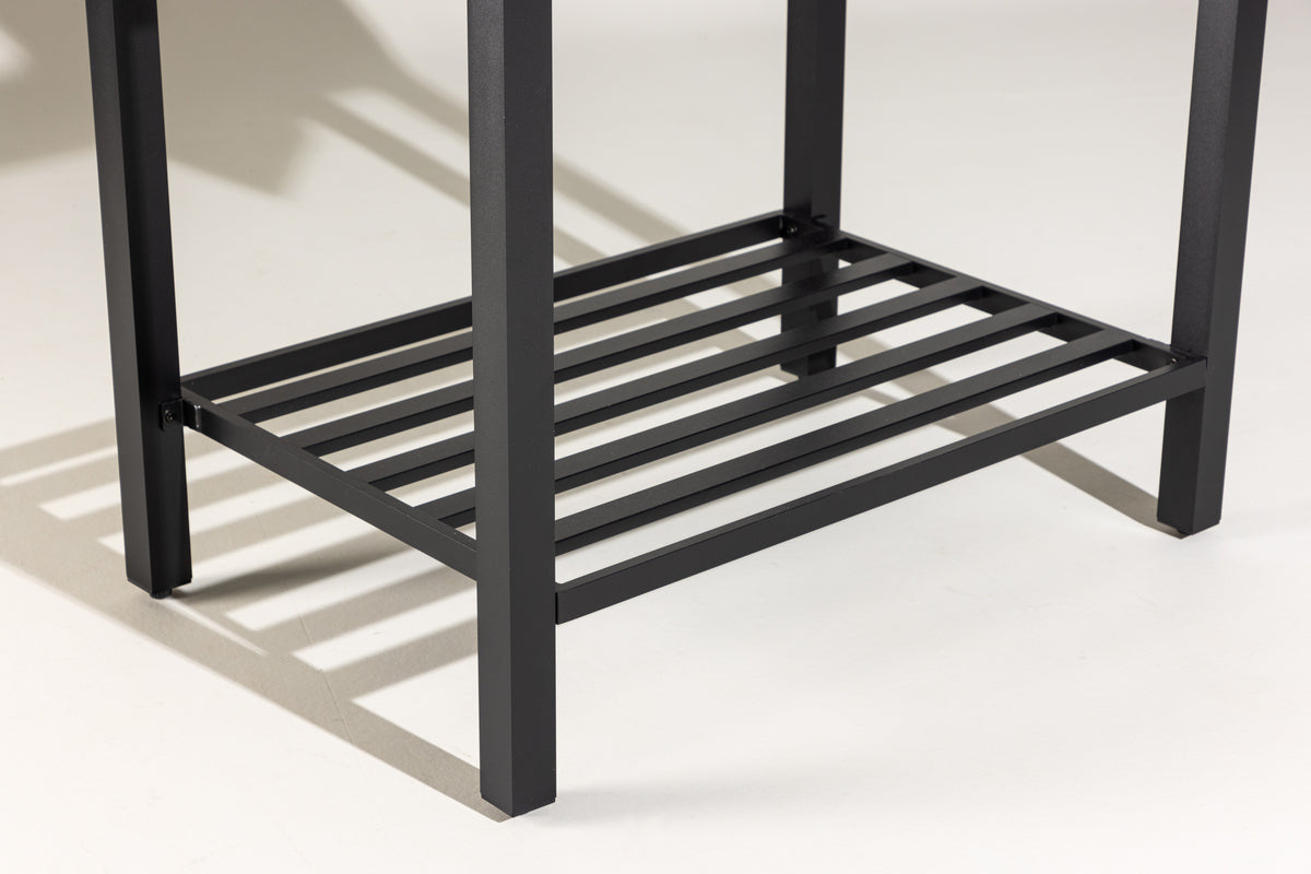 Alicante Udendørs sidebord 128 x 90 x 60 Sort