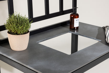 Alicante Udendørs sidebord 128 x 90 x 60 Sort