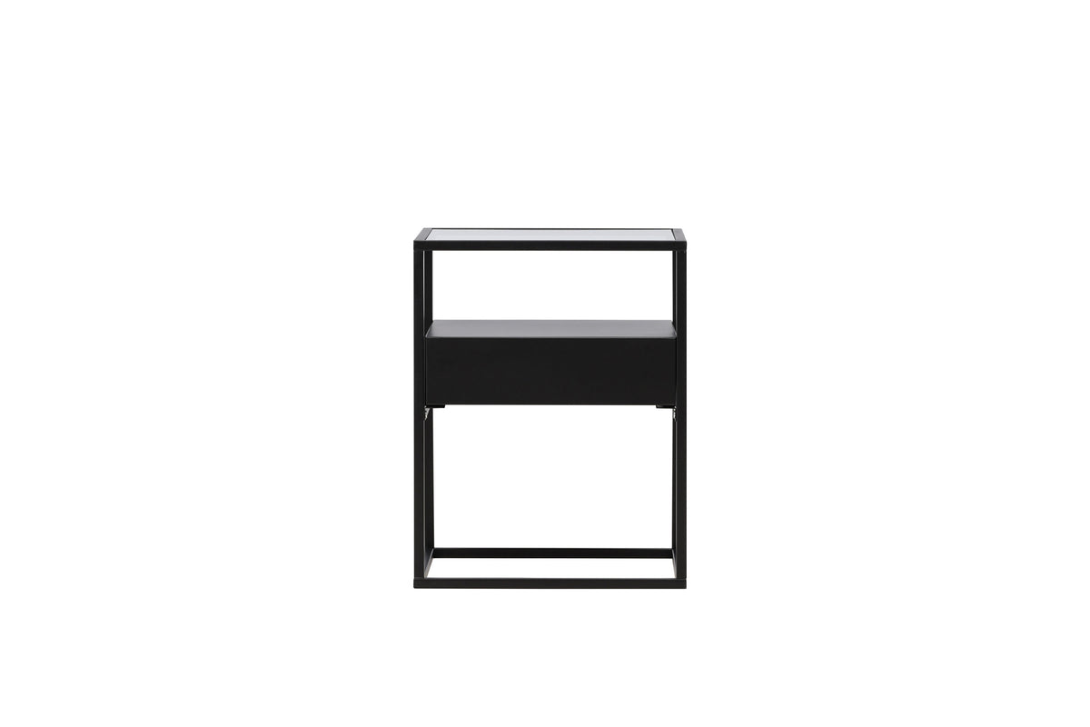 Fortaleza sengebord - 40 × 40 cm - sort - billede 1