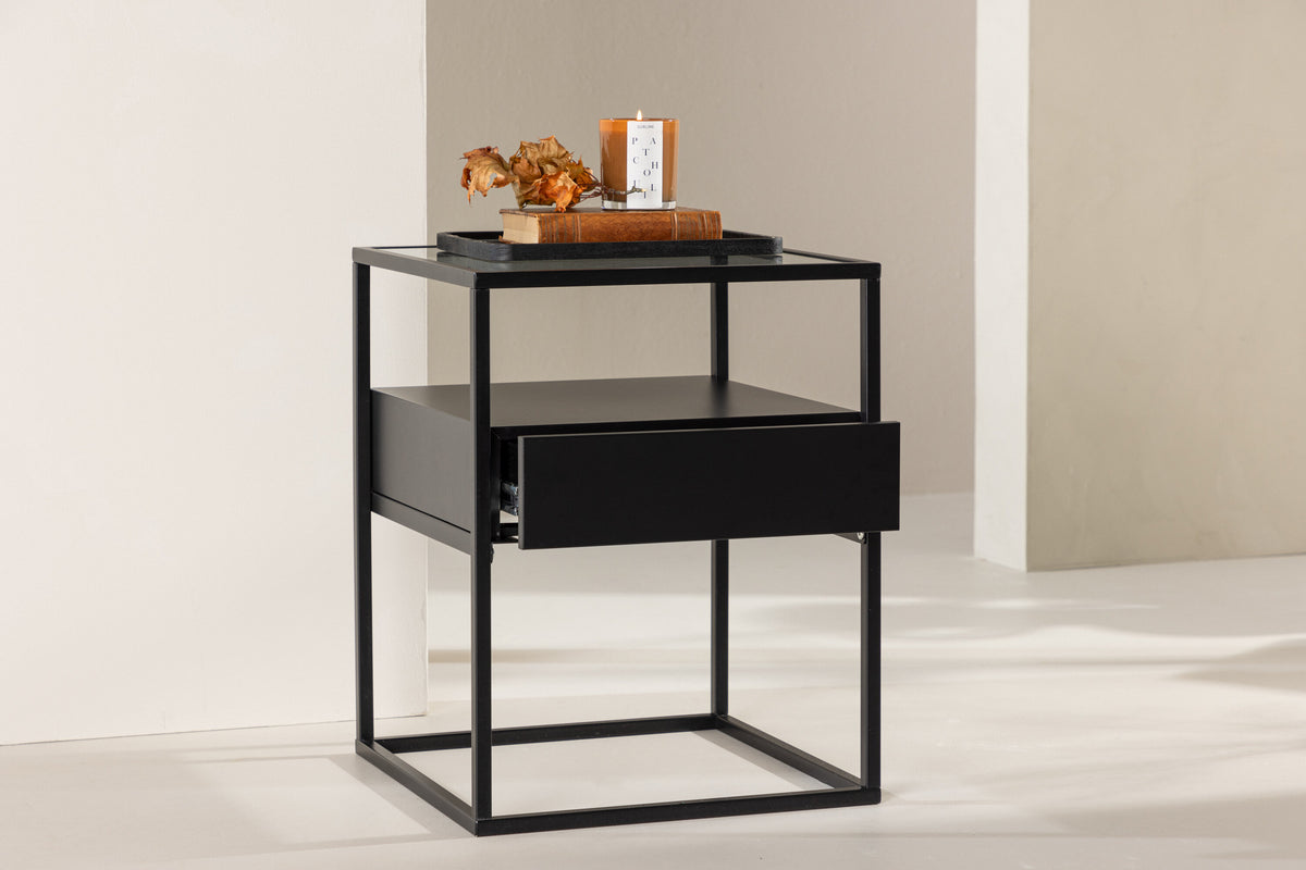Fortaleza sengebord - 40 × 40 cm - sort - billede 13