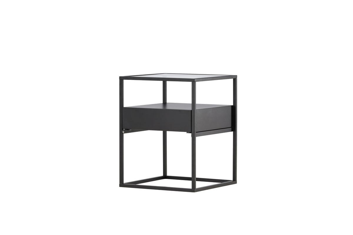 Fortaleza sengebord - 40 × 40 cm - sort - billede 2