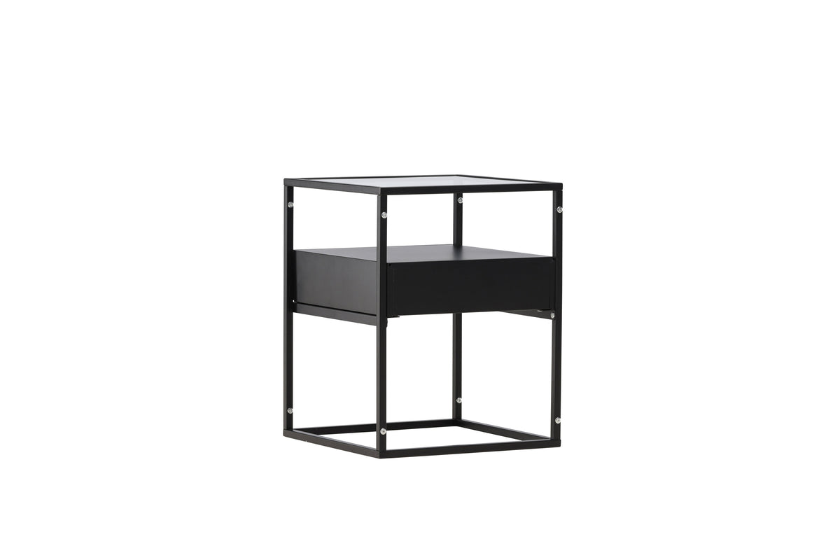 Fortaleza sengebord - 40 × 40 cm - sort - billede 6