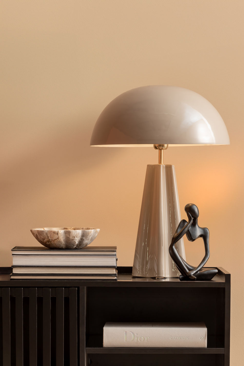 Leitmotiv bordlampe Amplio XL - varm grå