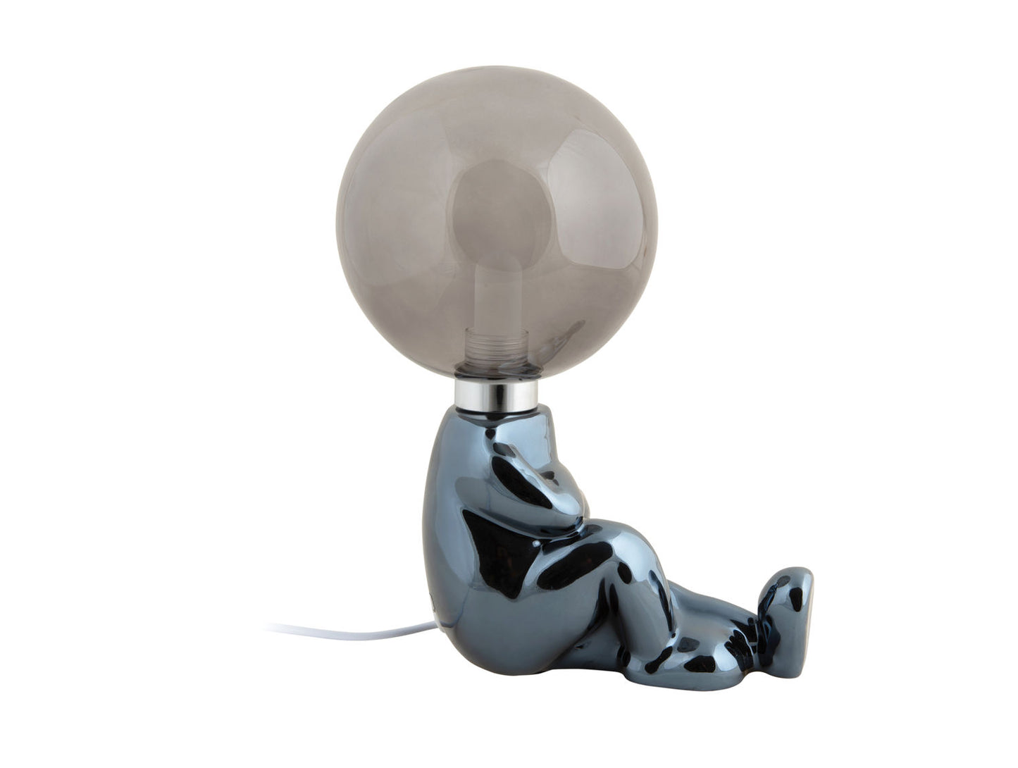 Leitmotiv bordlampe Joey LED – keramisk, sort belægning