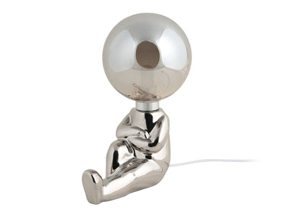 Leitmotiv bordlampe Joey – LED, keramik, krombelagt