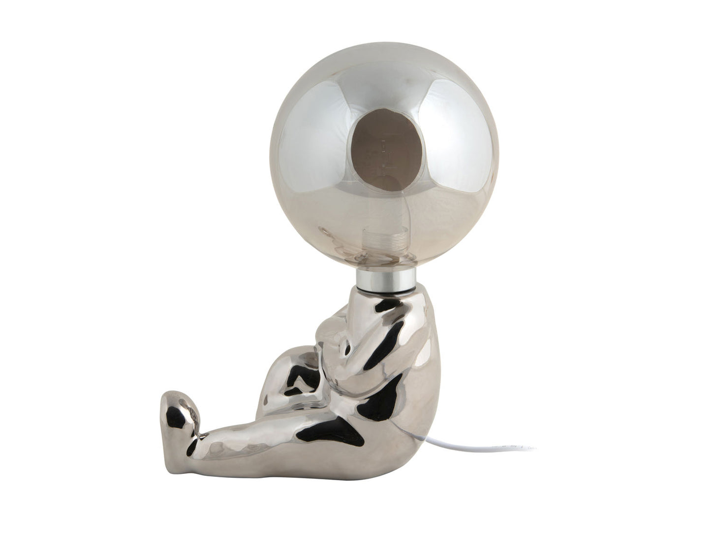 Leitmotiv bordlampe Joey – LED, keramik, krombelagt