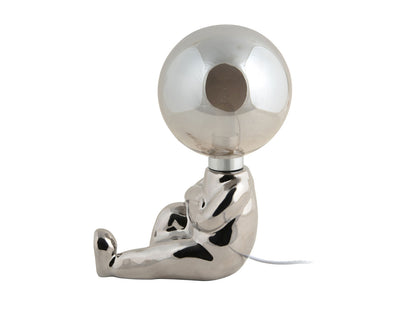 Leitmotiv bordlampe Joey – LED, keramik, krombelagt