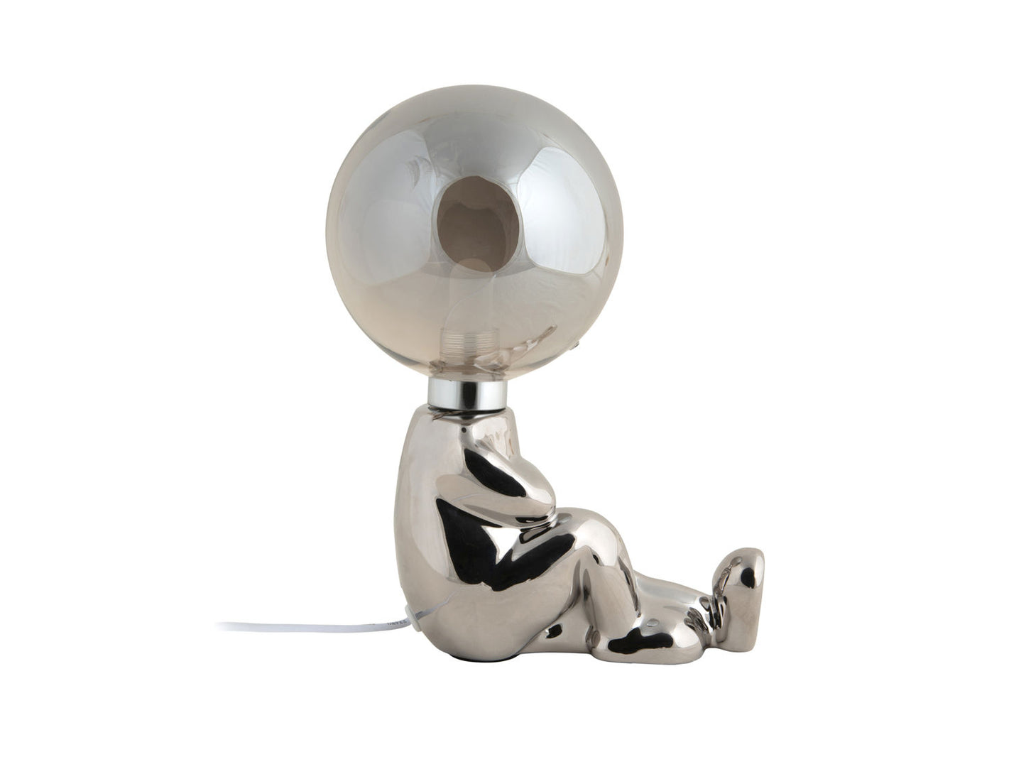 Leitmotiv bordlampe Joey – LED, keramik, krombelagt