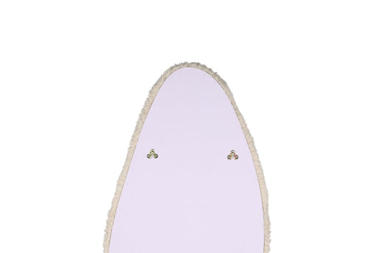 Mirza Spejl - 193 x 67cm - Beige Fake Fur