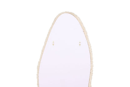 Mirza Spejl 160 x 60cm - Beige Fake Fur