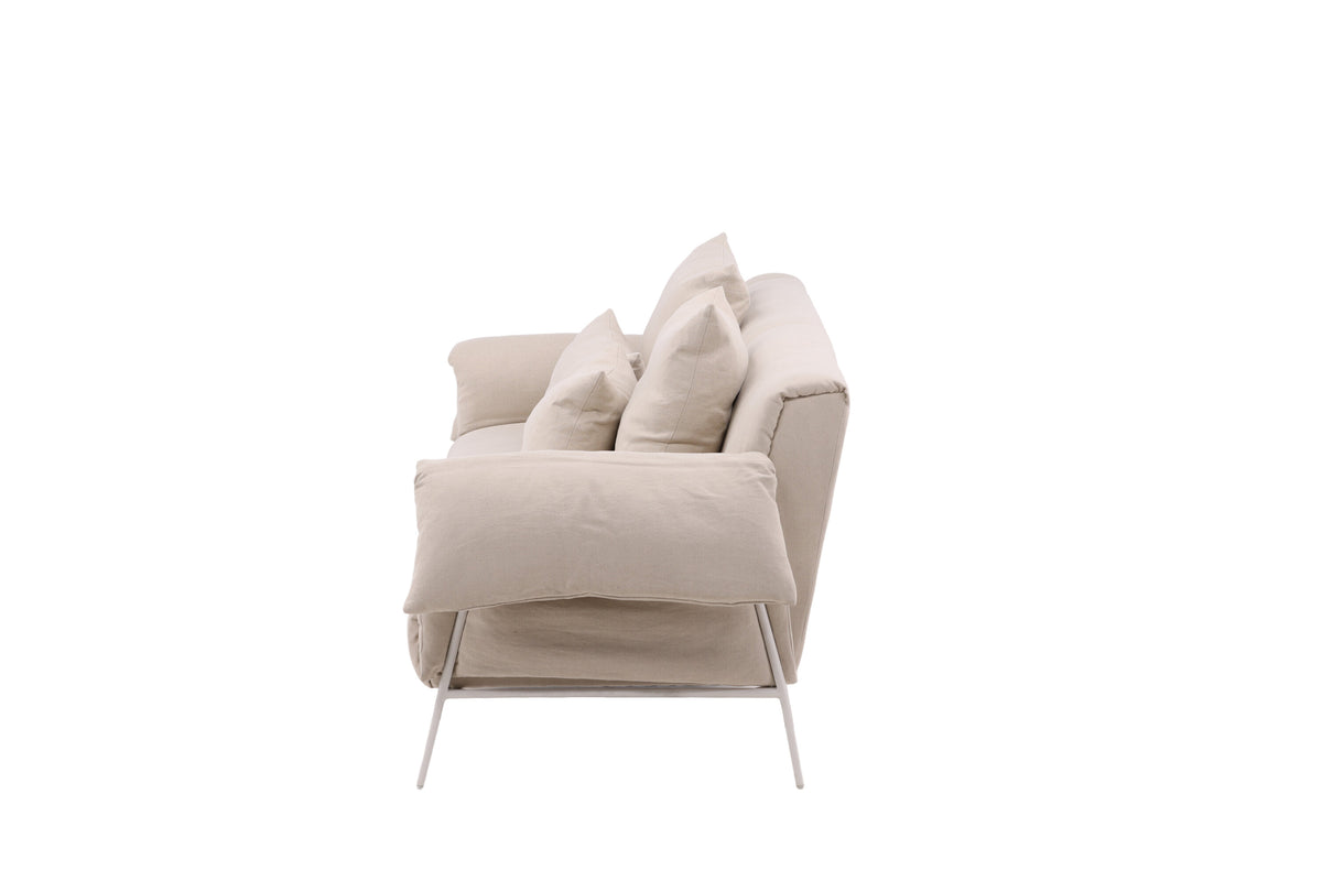 Öckerö 3-personers sofa - beige, hvid - billede 4