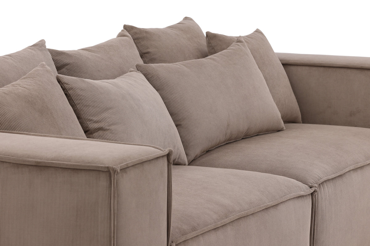 Gillholmen 3-personers sofa - sort, brun - billede 4