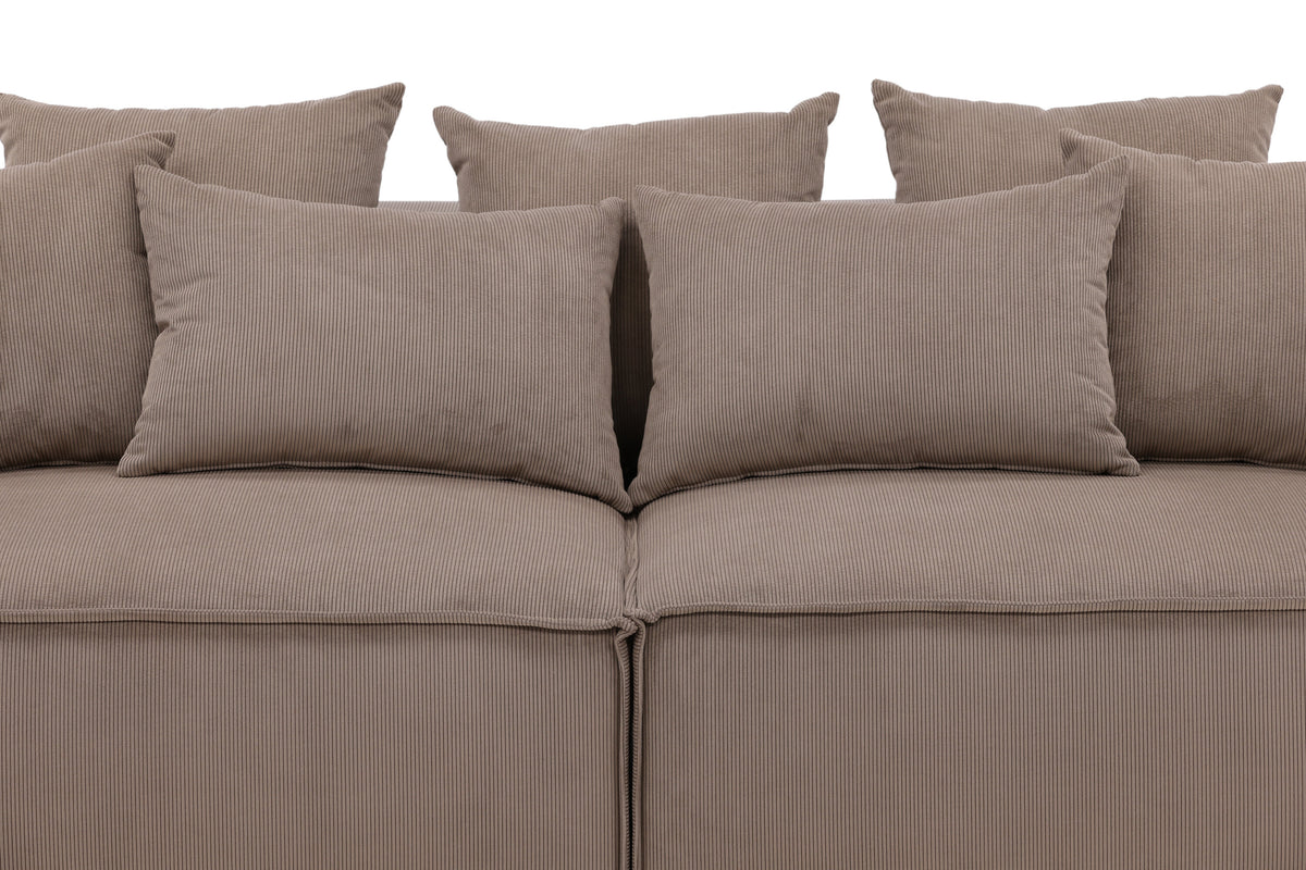 Gillholmen 3-personers sofa - sort, brun - billede 5