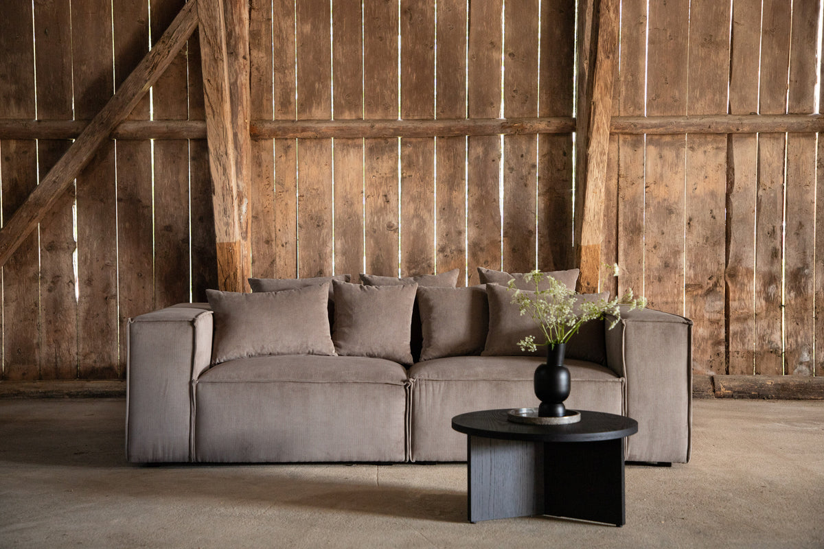 Gillholmen 3-personers sofa - sort, brun - billede 16