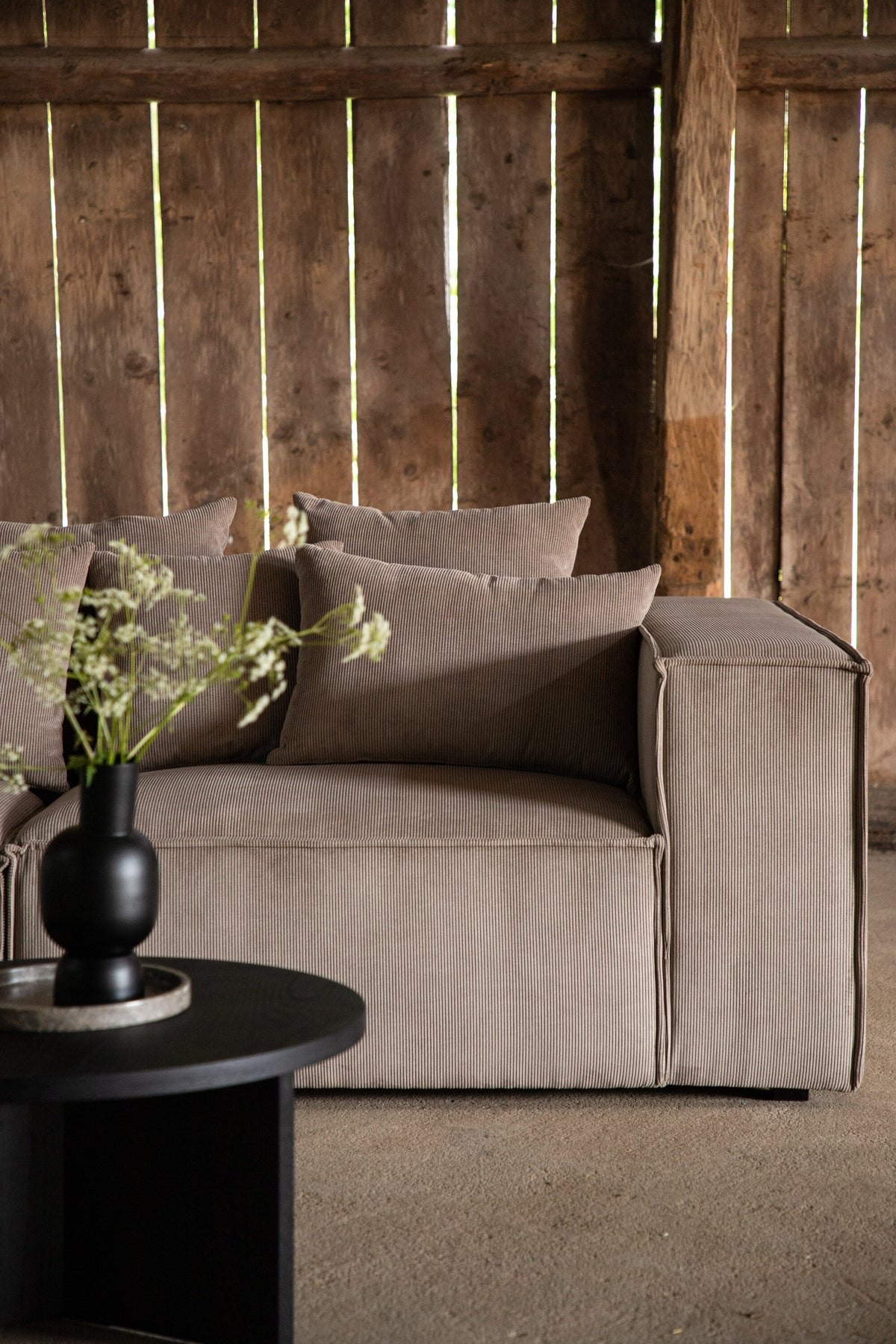 Gillholmen 3-personers sofa - sort, brun - billede 22