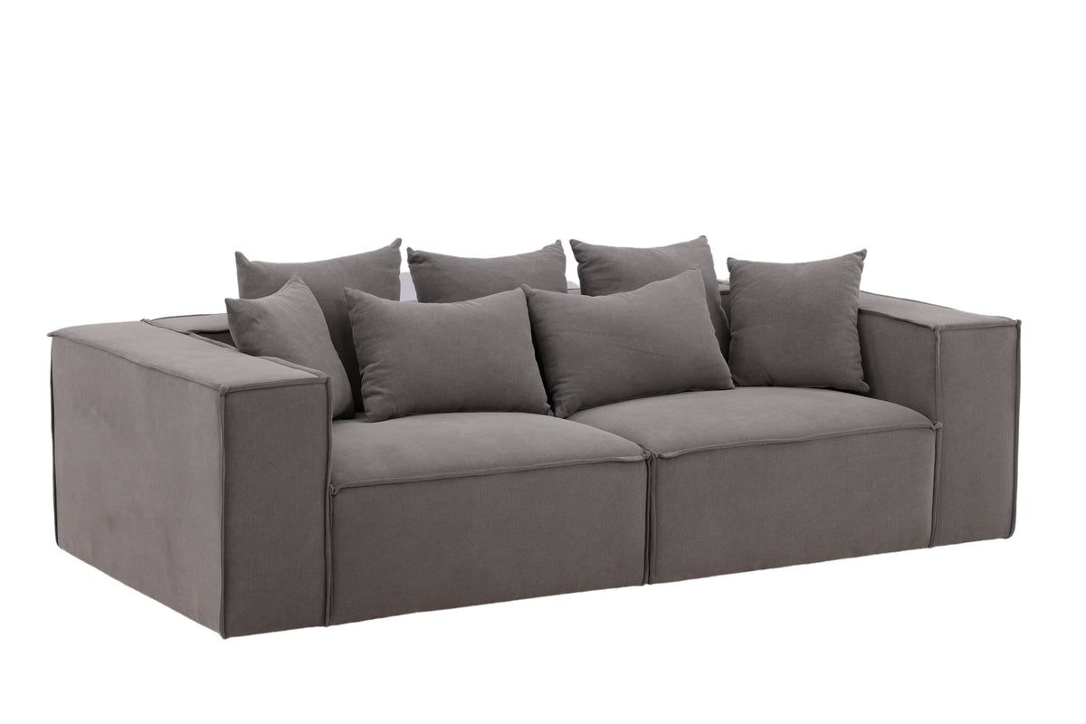 Gillholmen 3-personers sofa - sort, grå - billede 12