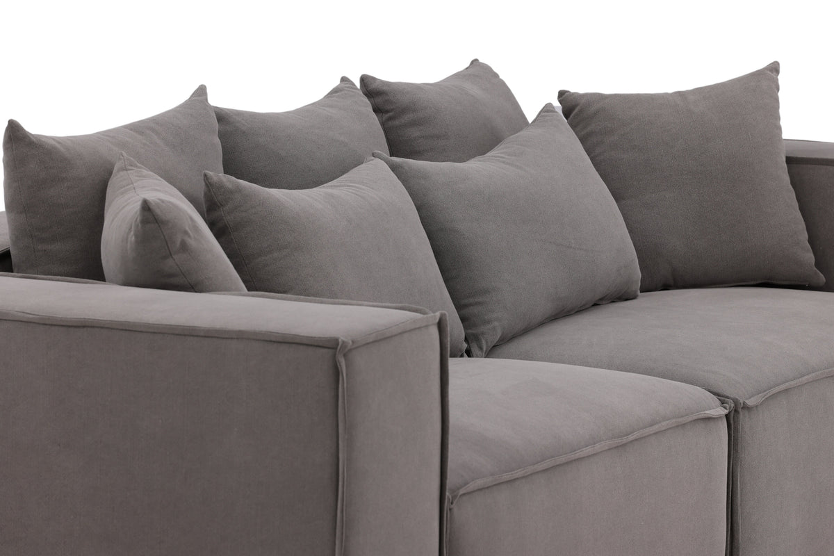Gillholmen 3-personers sofa - sort, grå - billede 13