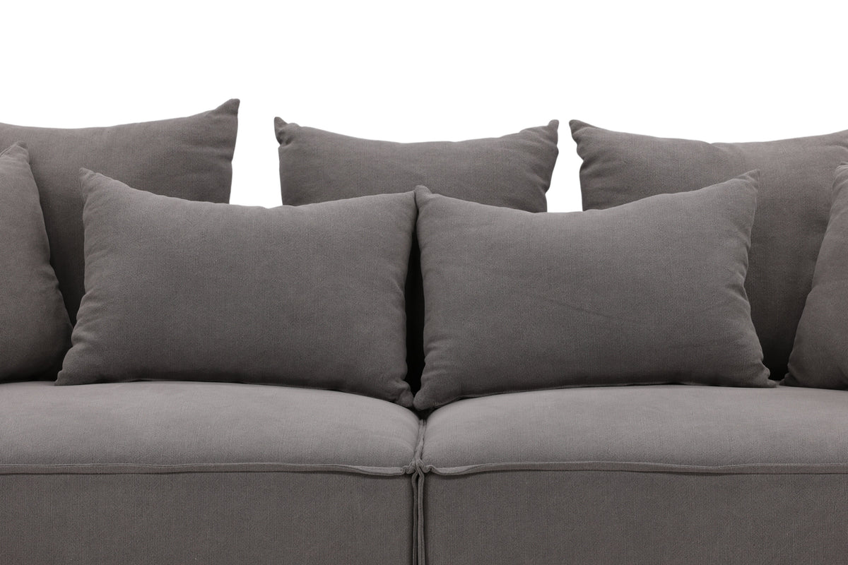 Gillholmen 3-personers sofa - sort, grå - billede 14