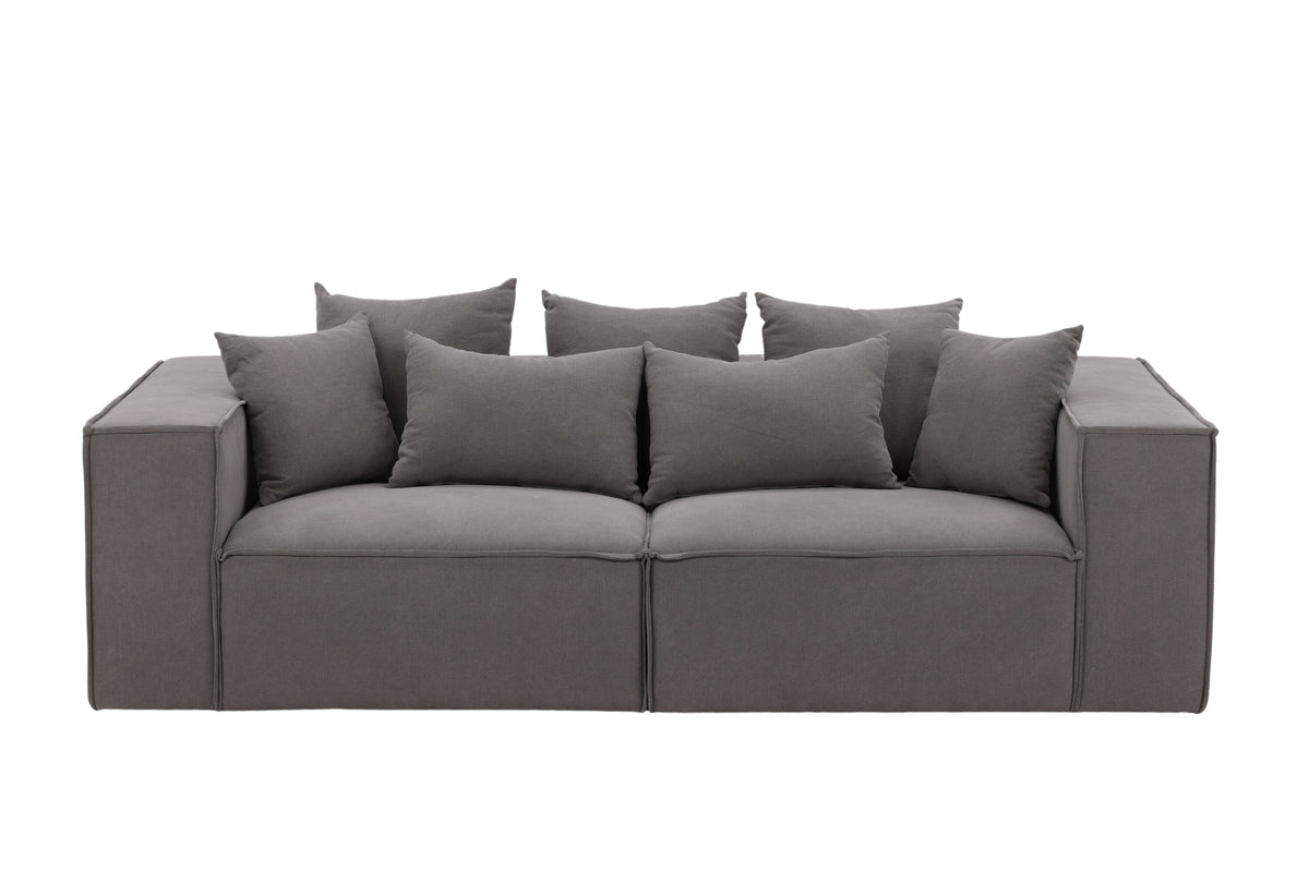 Gillholmen 3-personers sofa - sort, grå - billede 1
