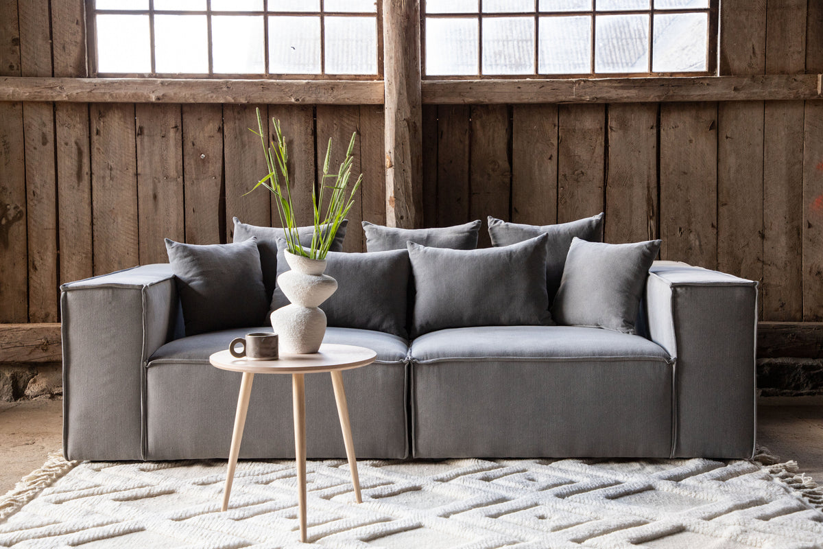 Gillholmen 3-personers sofa - sort, grå - billede 15