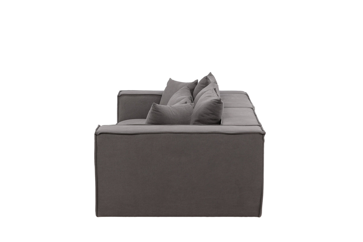 Gillholmen 3-personers sofa - sort, grå - billede 4