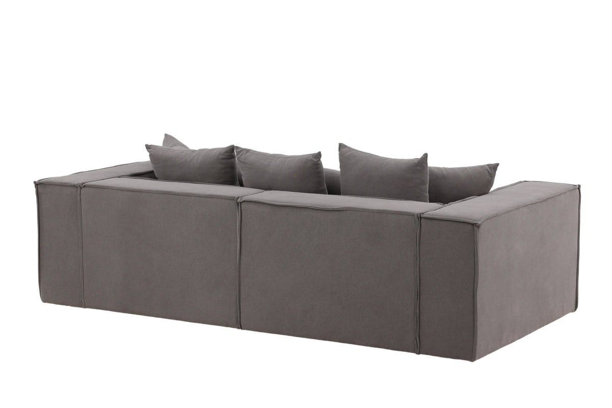 Gillholmen 3-personers sofa - sort, grå - billede 8