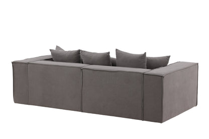 Gillholmen 3-personers sofa - sort, grå - billede 8