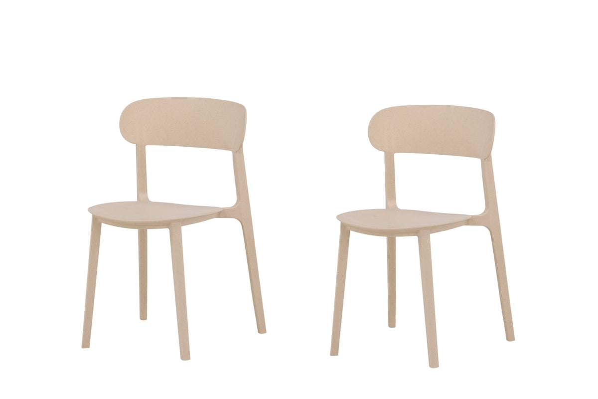 Åstol spisebordsstole - beige - 2 stk. - billede 2