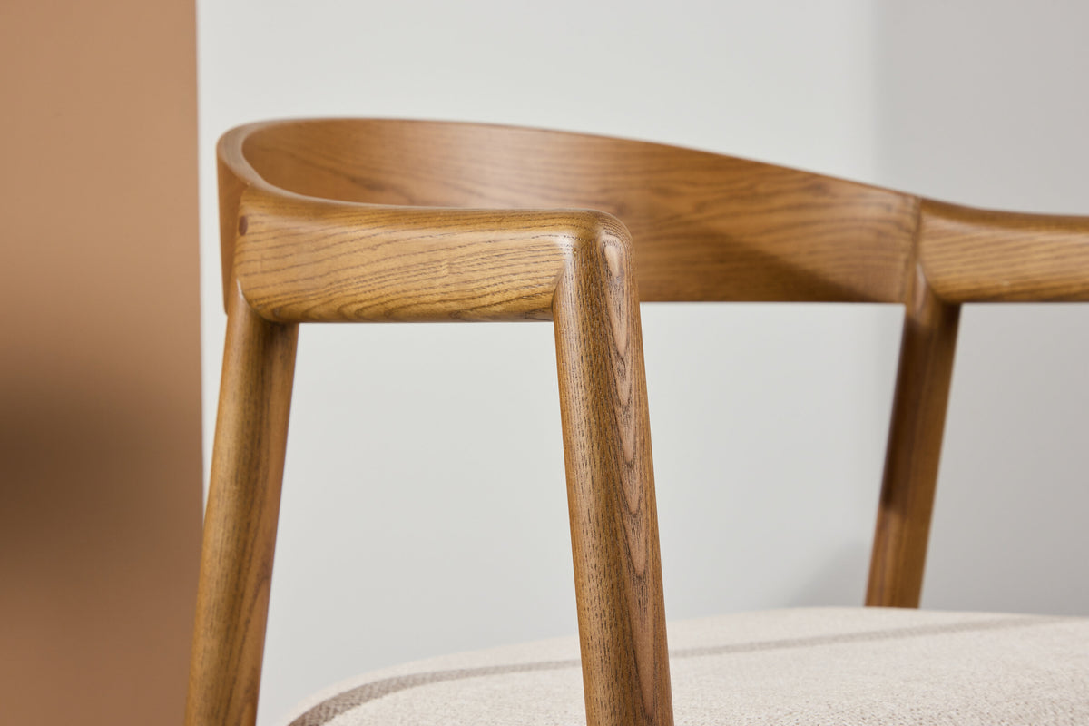 Långön spisebordsstole - beige, mørkebrun - 2 stk. - billede 14